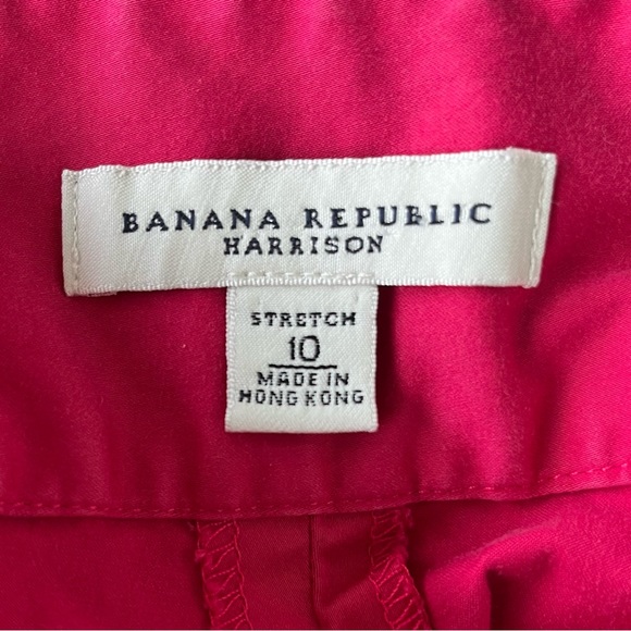 •Banana Republic• Harrison Fit Raspberry Stretch Capri Pants - Size 10 - Picture 2 of 7